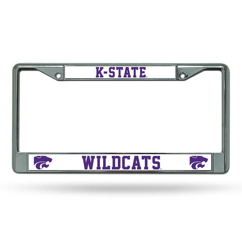 Kansas State Wildcats Ncaa Chrome License Plate Frame