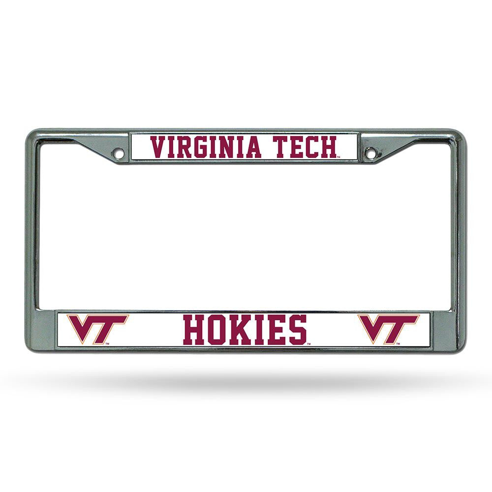 Virginia Tech Hokies Ncaa Chrome License Plate Frame