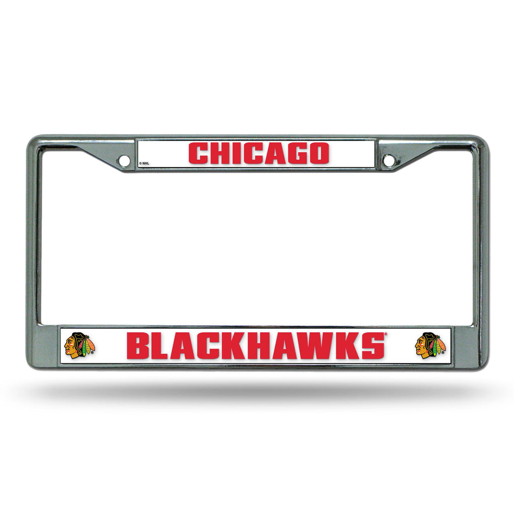 Chicago Blackhawks NHL Chrome License Plate Frame