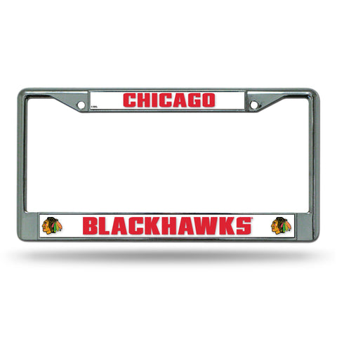 Chicago Blackhawks NHL Chrome License Plate Frame