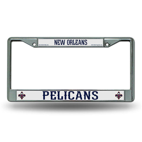 New Orleans Pelicans NBA Chrome License Plate Frame