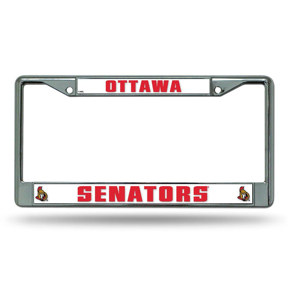 Ottawa Senators Nhl Chrome License Plate Frame