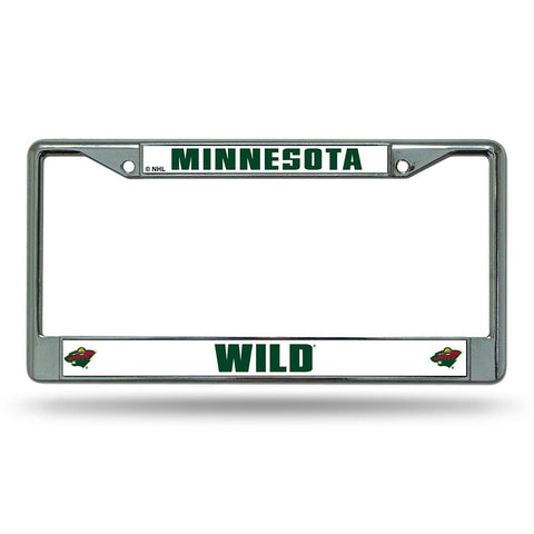 Minnesota Wild NHL Chrome License Plate Frame