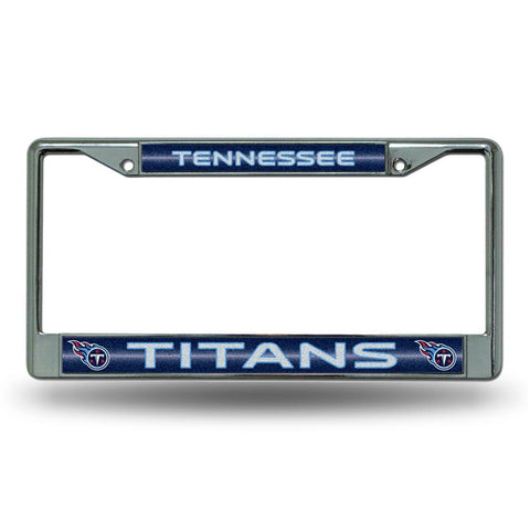 Tennessee Titans NFL Bling Glitter Chrome License Plate Frame