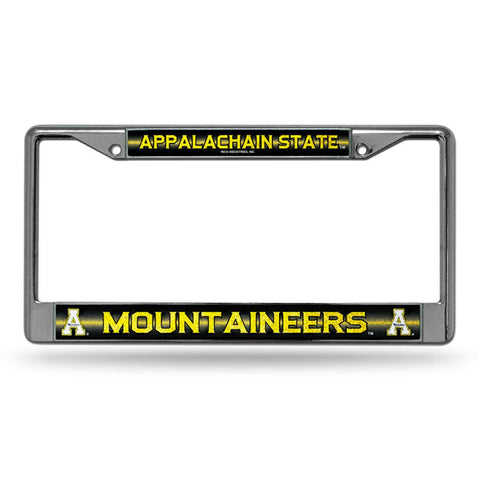 Appalachian State Mountaineers Ncaa Bling Glitter Chrome License Plate Frame