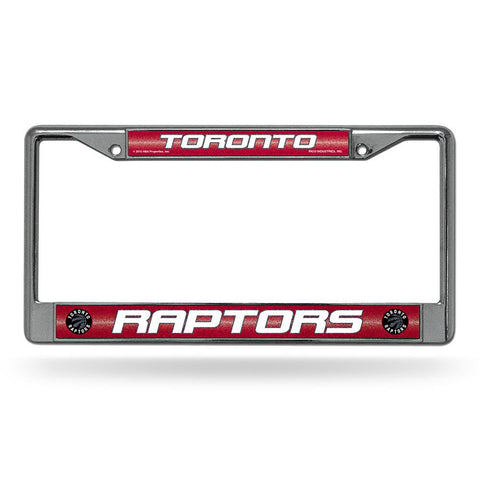 Toronto Raptors NBA Bling Glitter Chrome License Plate Frame