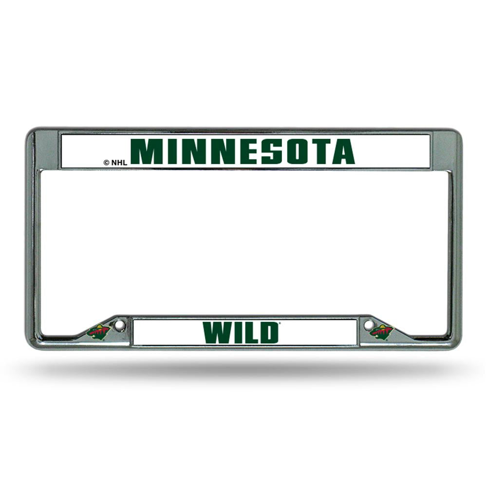 Minnesota Wild Nhl Chrome License Plate Frame