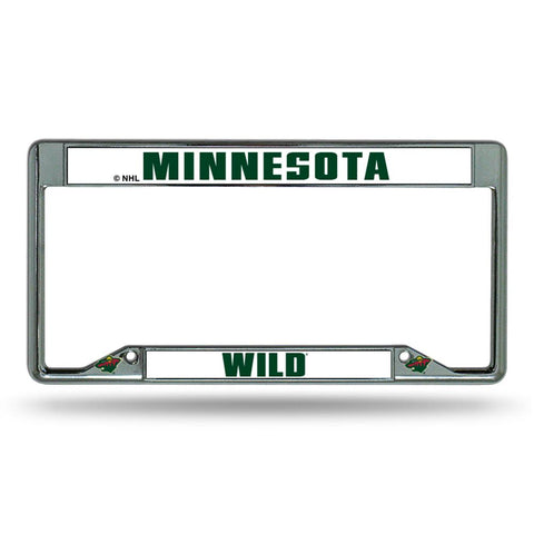 Minnesota Wild Nhl Chrome License Plate Frame