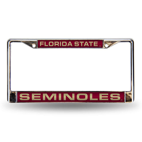 Florida State Seminoles Ncaa Chrome Laser Cut License Plate Frame