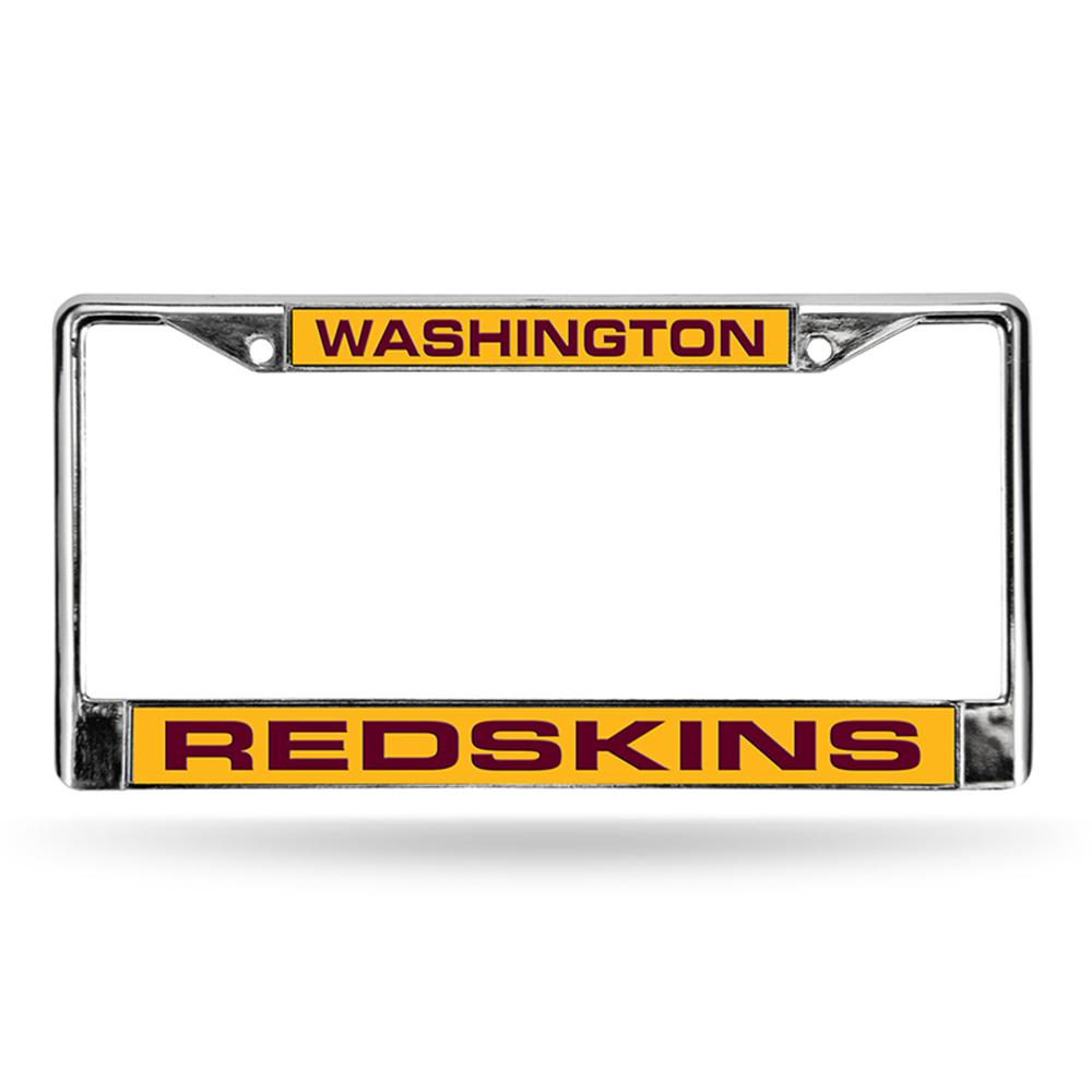 Washington Redskins Nfl Chrome Laser Cut License Plate Frame