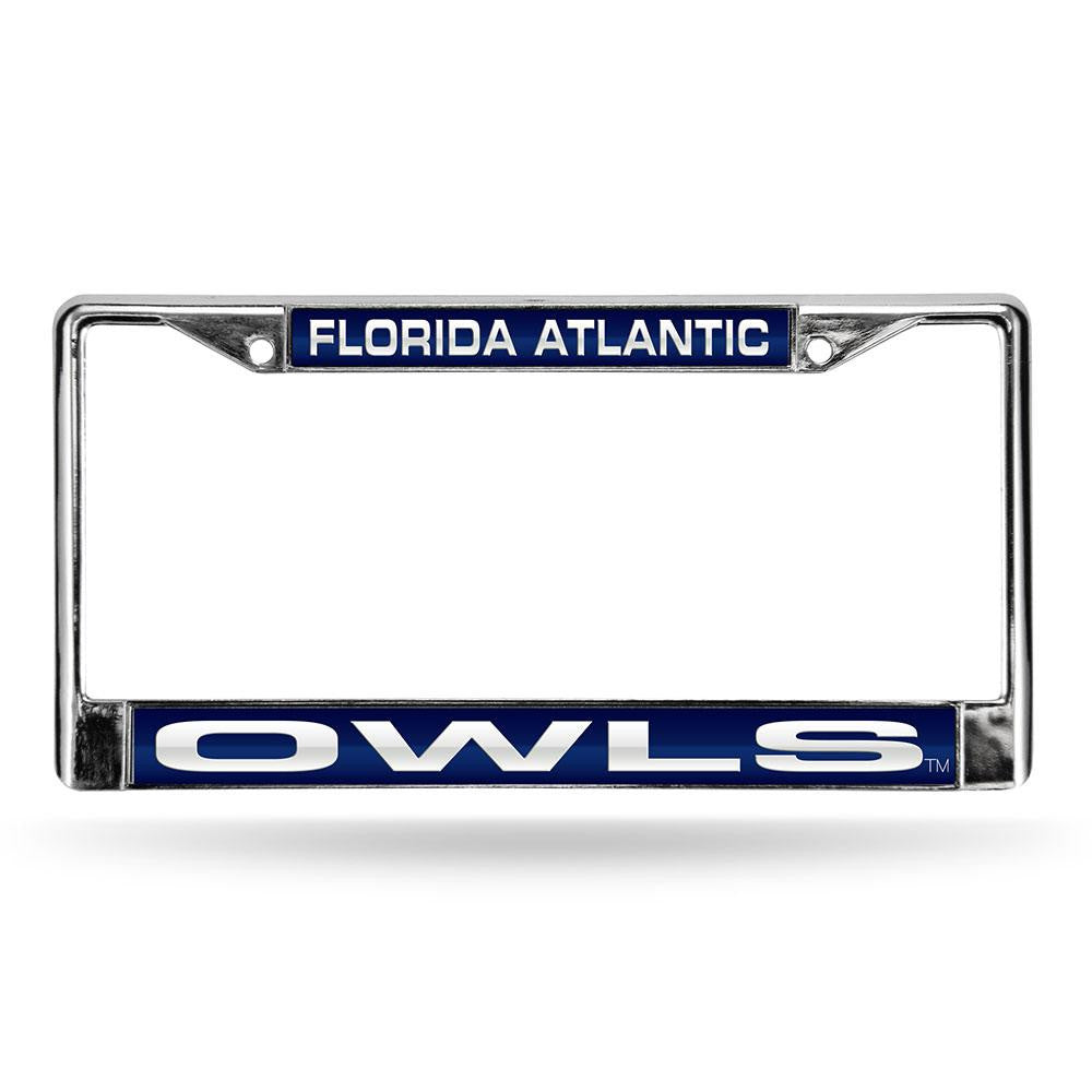 Florida Atlantic Owls Ncaa Chrome Laser Cut License Plate Frame