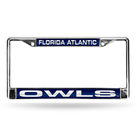 Florida Atlantic Owls Ncaa Chrome Laser Cut License Plate Frame