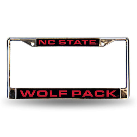 North Carolina State Wolfpack Ncaa Chrome Laser Cut License Plate Frame