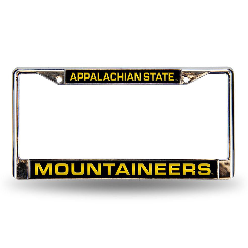 Appalachian State Mountaineers Ncaa Chrome Laser Cut License Plate Frame