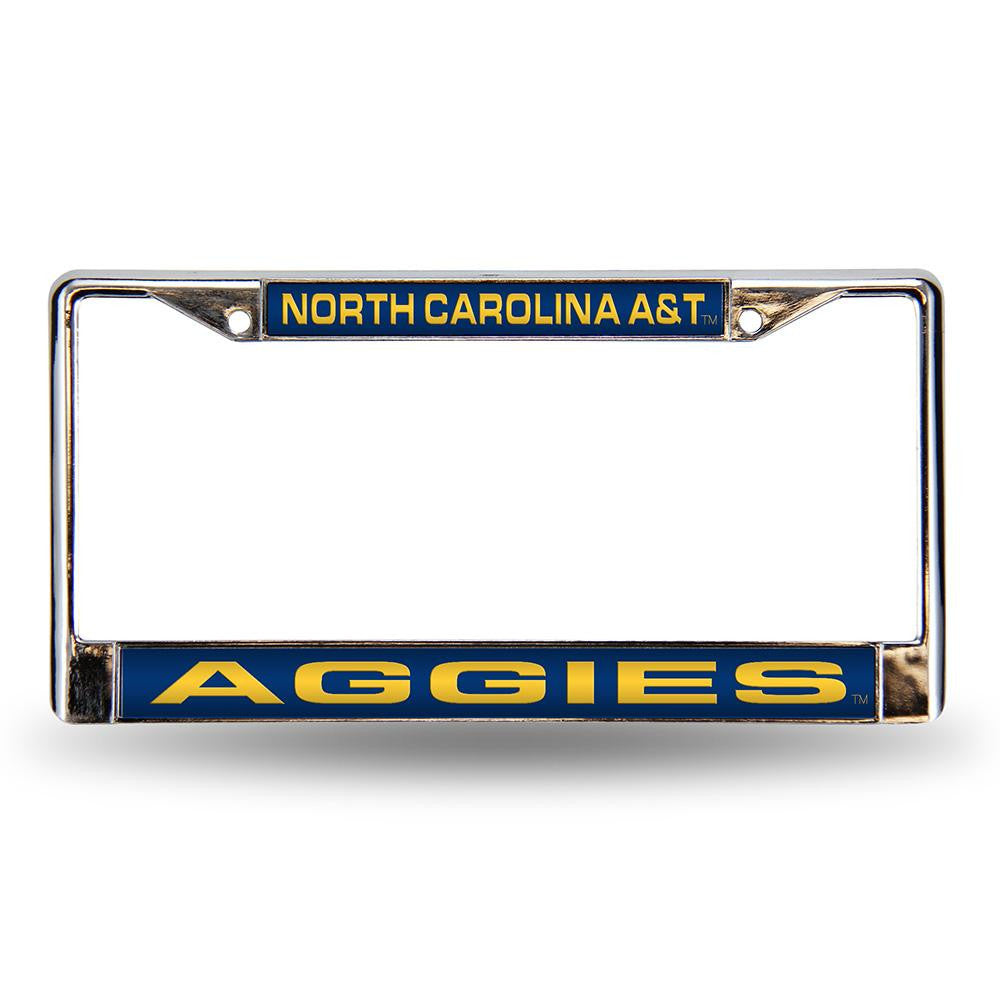 North Carolina A&t State Aggies Ncaa Chrome Laser Cut License Plate Frame