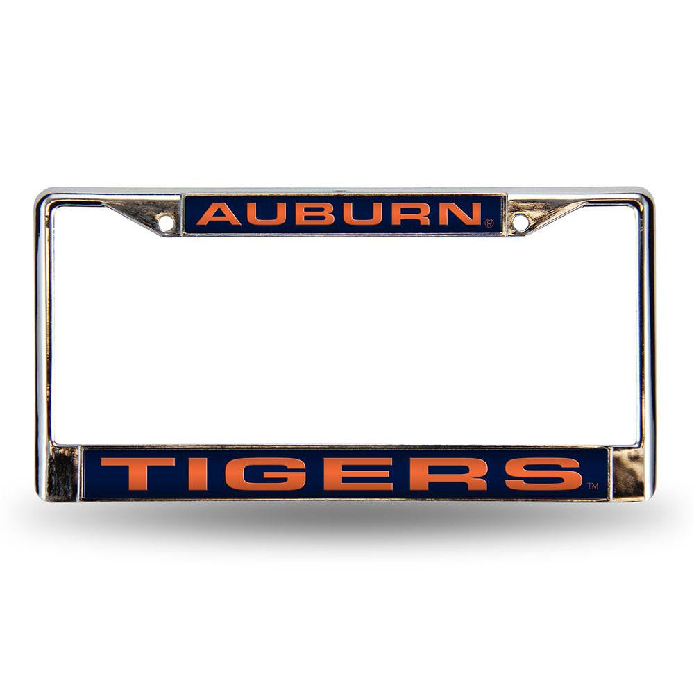 Auburn Tigers Ncaa Chrome Laser Cut License Plate Frame