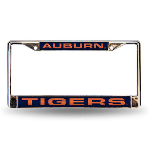 Auburn Tigers Ncaa Chrome Laser Cut License Plate Frame