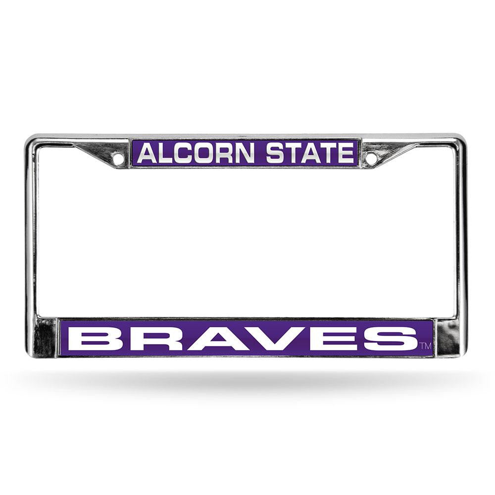 Alcorn State Braves Ncaa Chrome Laser Cut License Plate Frame