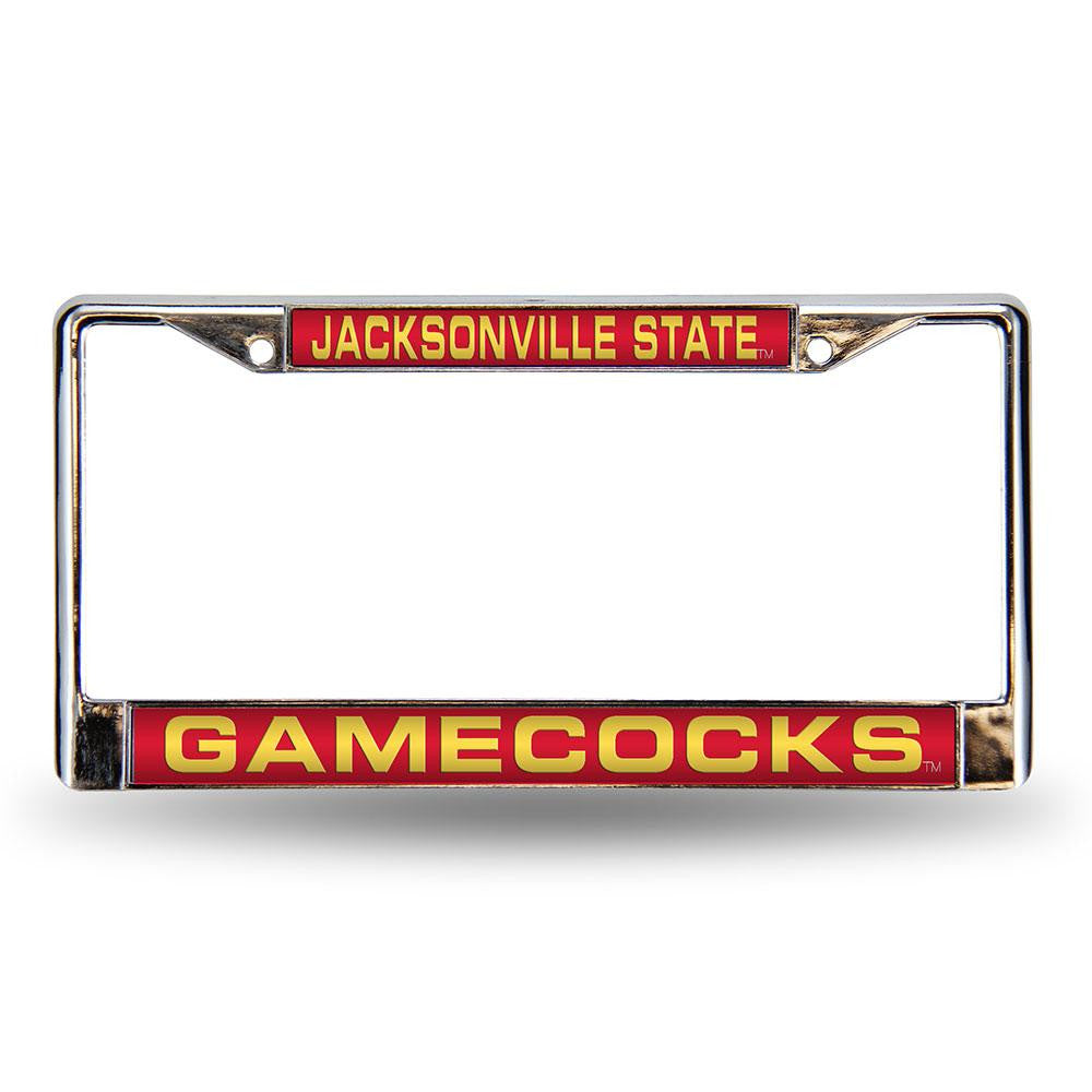 Jacksonville State Gamecocks Ncaa Chrome Laser Cut License Plate Frame