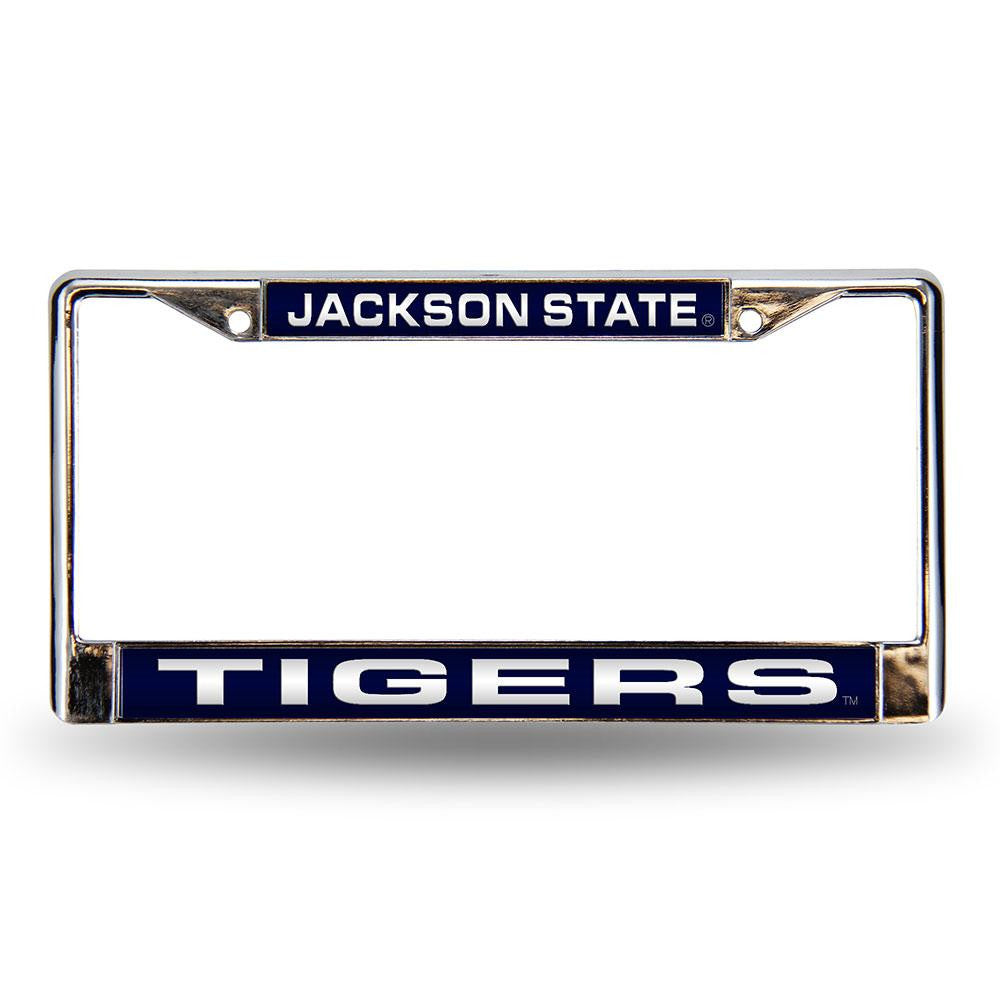 Jackson State Tigers Ncaa Chrome Laser Cut License Plate Frame