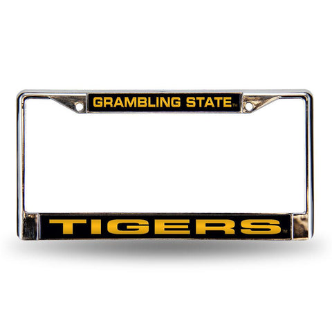 Grambling Tigers Ncaa Chrome Laser Cut License Plate Frame