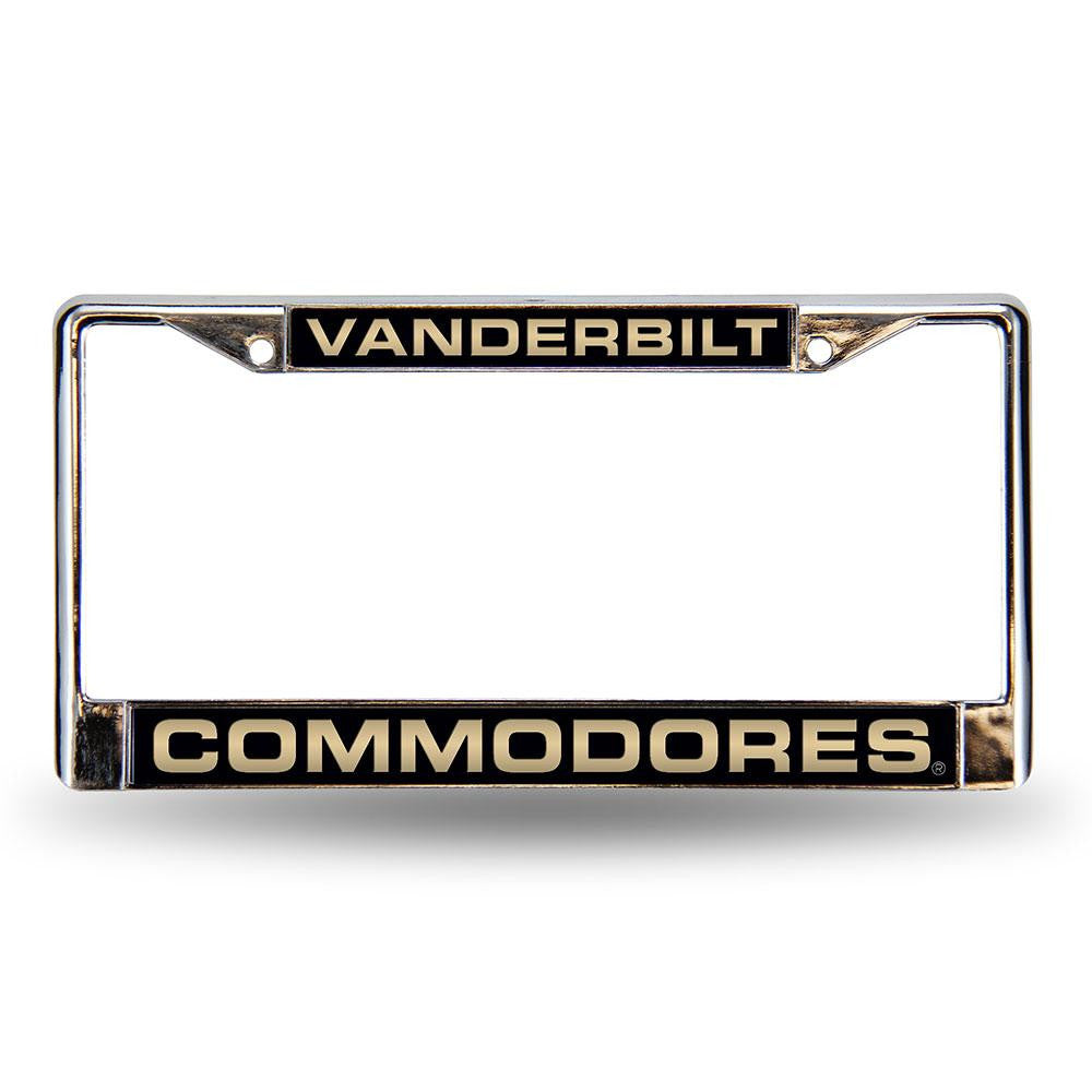 Vanderbilt Commodores Ncaa Chrome Laser Cut License Plate Frame