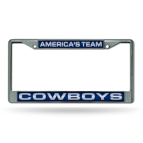 Dallas Cowboys NFL Chrome Laser Cut License Plate Frame