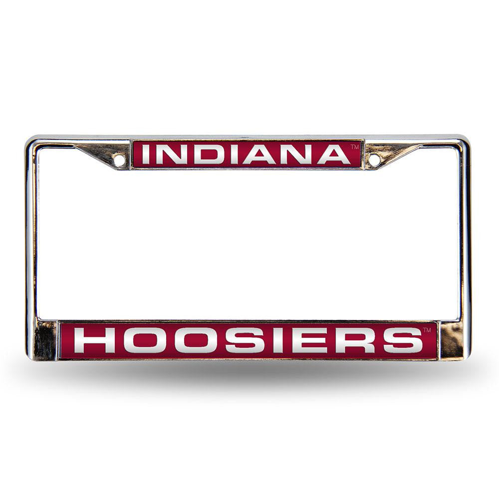 Indiana Hoosiers Ncaa Chrome Laser Cut License Plate Frame