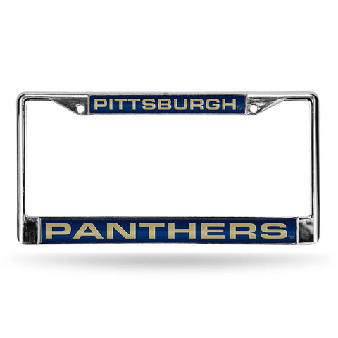 Pittsburgh Panthers Ncaa Chrome Laser Cut License Plate Frame