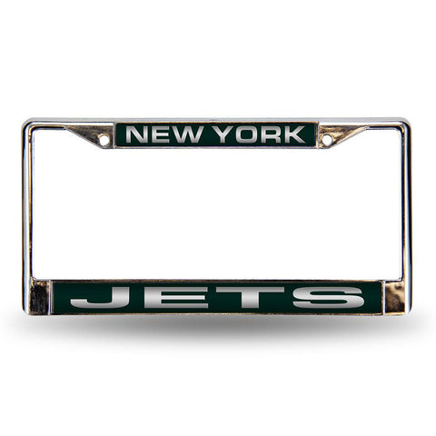 New York Jets NFL Laser Chrome Frame