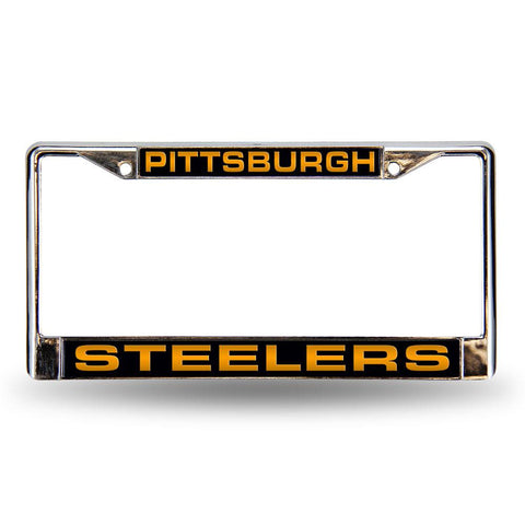 Pittsburgh Steelers NFL Laser Chrome License Plate Frame