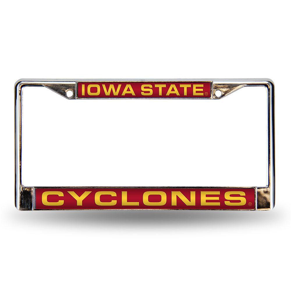 Iowa State Cyclones Ncaa Chrome Laser Cut License Plate Frame