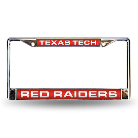 Texas Tech Red Raiders Ncaa Chrome Laser Cut License Plate Frame