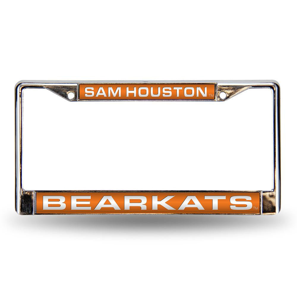 Sam Houston State Bearkats Ncaa Chrome Laser Cut License Plate Frame