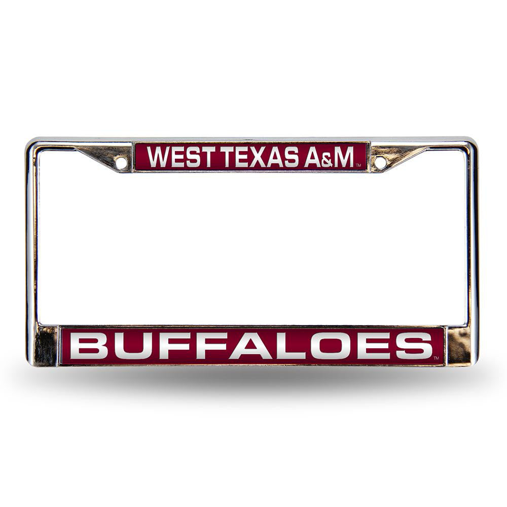 West Texas A&m Buffaloes Ncaa Chrome Laser Cut License Plate Frame