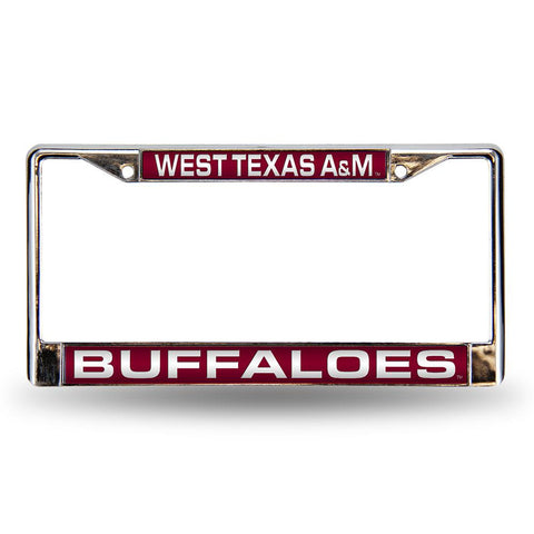 West Texas A&m Buffaloes Ncaa Chrome Laser Cut License Plate Frame