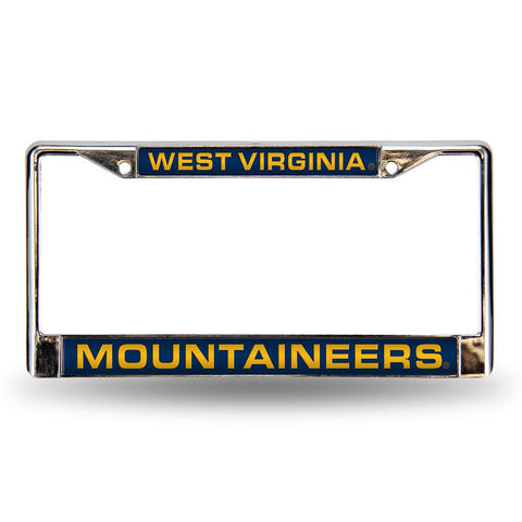 West Virginia Mountaineers Ncaa Chrome Laser Cut License Plate Frame