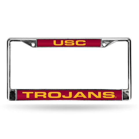 Usc Trojans Ncaa Laser Chrome Frame