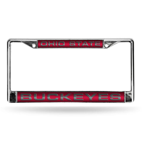 Ohio State Buckeyes Ncaa Chrome Laser Cut License Plate Frame