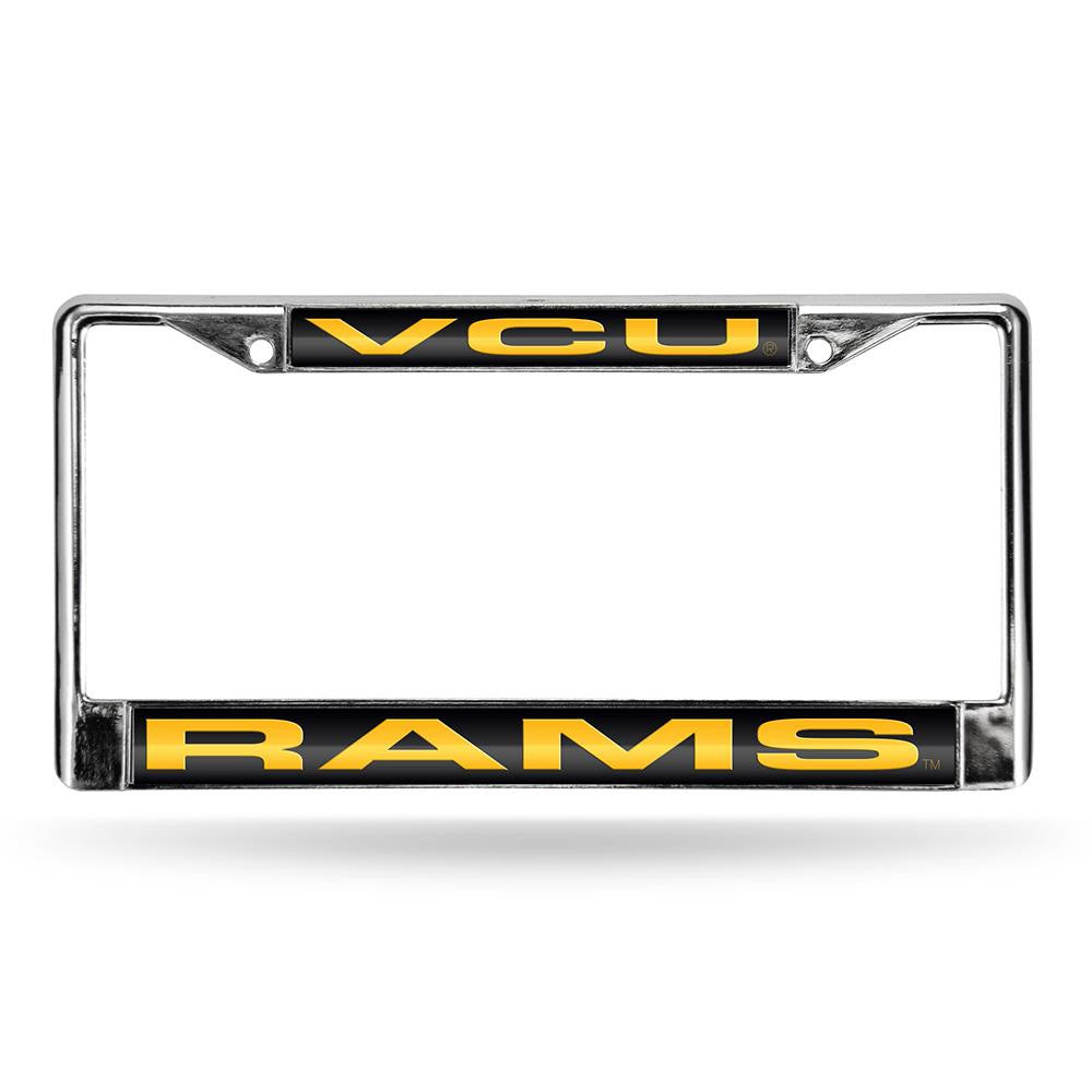 Virginia Commonwealth Rams Ncaa Chrome Laser Cut License Plate Frame