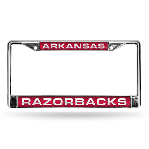 Arkansas Razorbacks Ncaa Chrome Laser Cut License Plate Frame