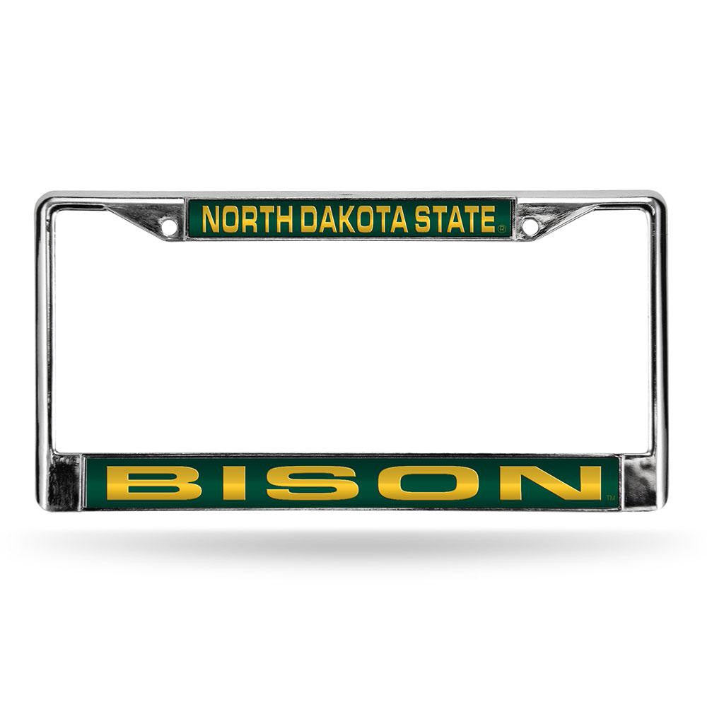 North Dakota State Bison Ncaa Chrome Laser Cut License Plate Frame