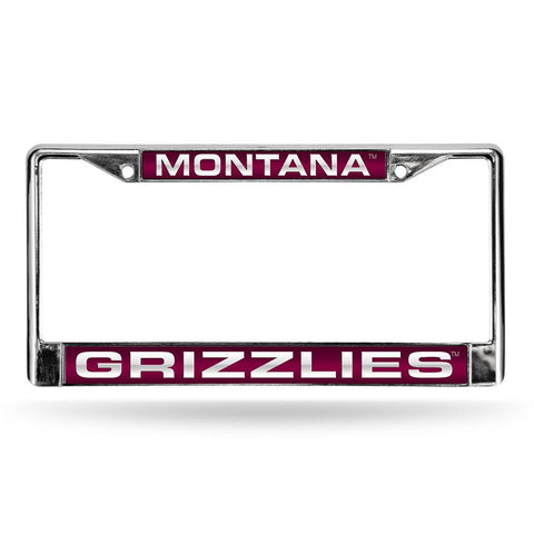 Montana Grizzlies Ncaa Chrome Laser Cut License Plate Frame