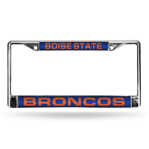 Boise State Broncos Ncaa Chrome Laser Cut License Plate Frame