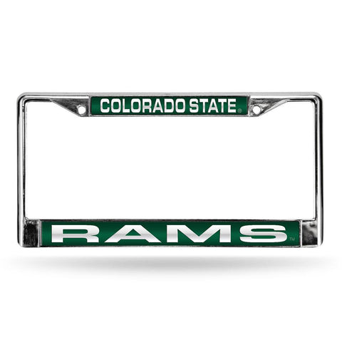 Colorado State Rams Ncaa Chrome Laser Cut License Plate Frame