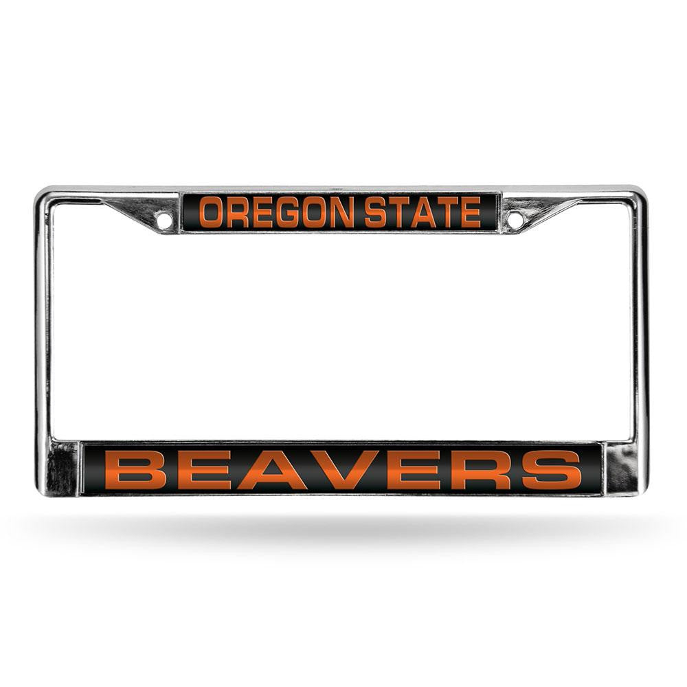 Oregon State Beavers Ncaa Chrome Laser Cut License Plate Frame