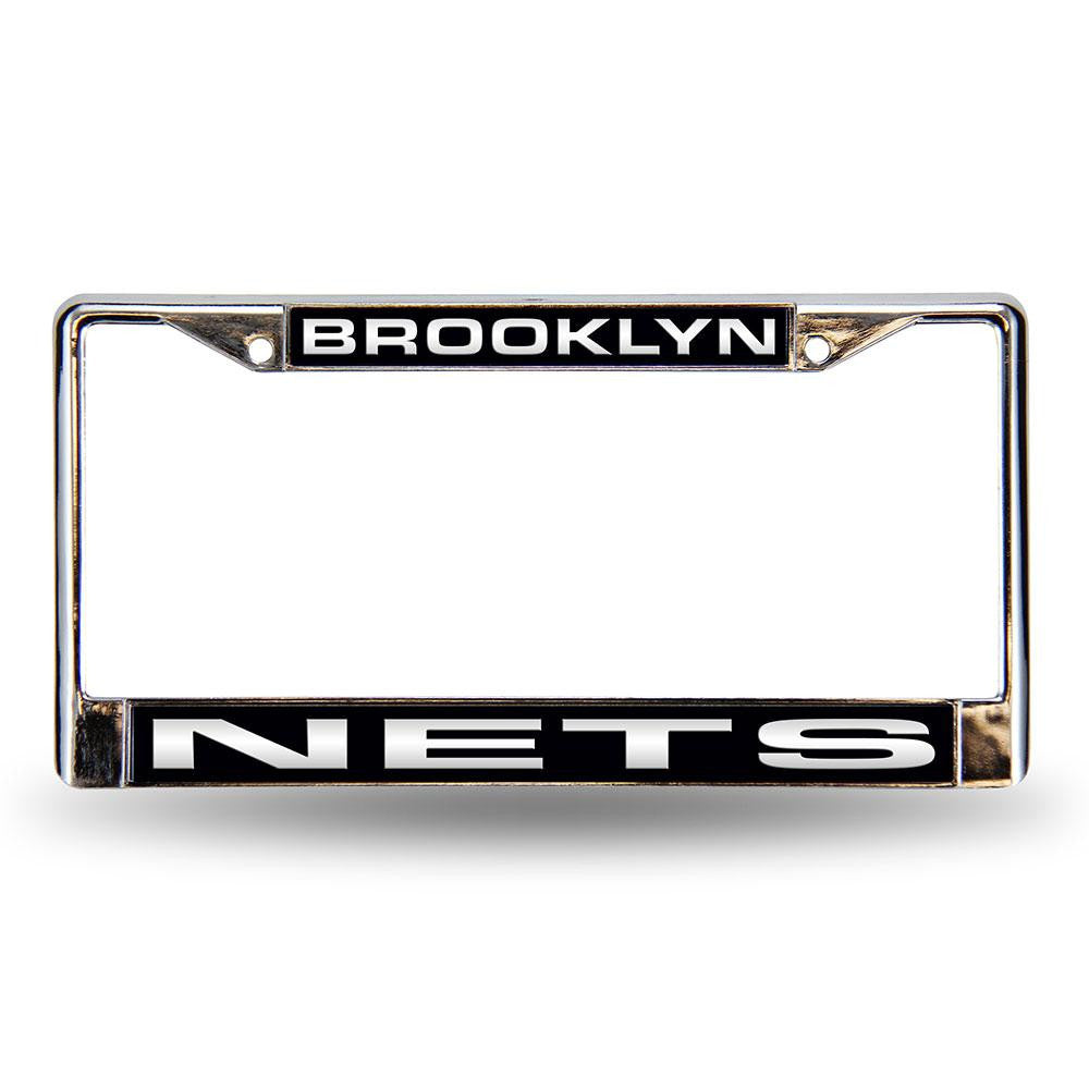 Brooklyn Nets Nba Chrome Laser Cut License Plate Frame