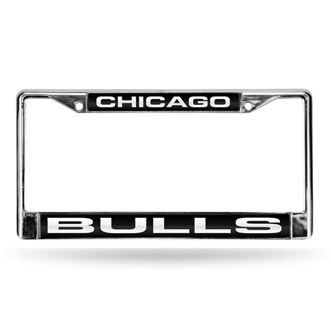 Chicago Bulls Nba Chrome Laser Cut License Plate Frame