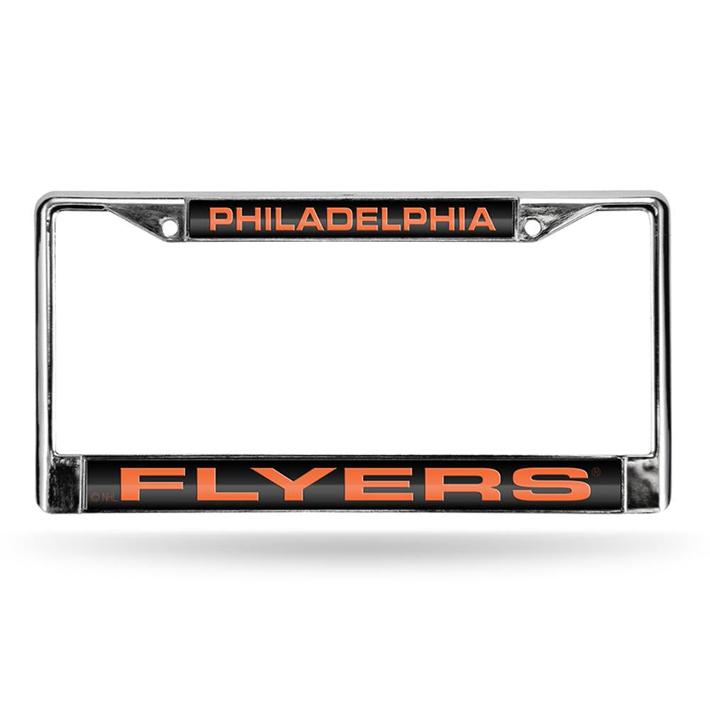 Philadelphia Flyers Nhl Chrome Laser Cut License Plate Frame