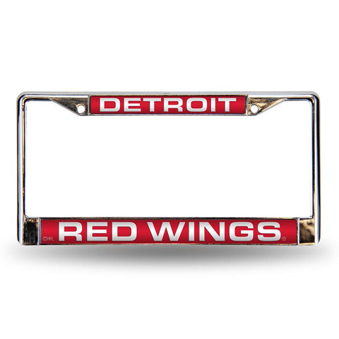 Detroit Red Wings NHL Laser Chrome Frame